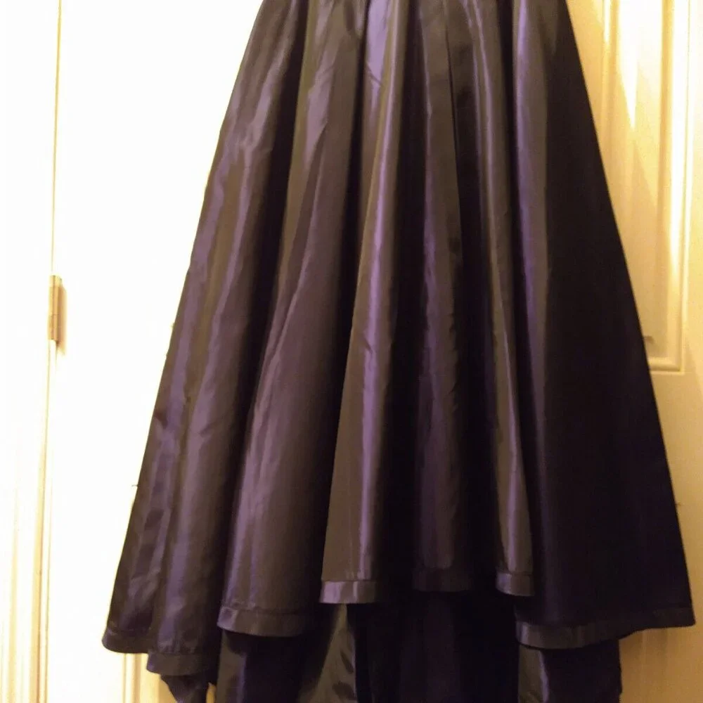 SOLD! Gigi Clark, Gorgeous Iridescent Purple Full Circle Maxi Skirt - Picture 10 of 16